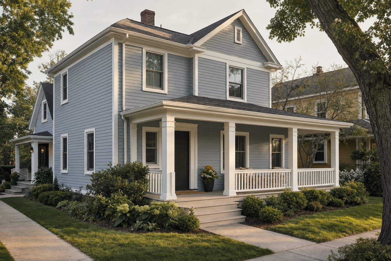 Coastline by Benjamin Moore on exterior