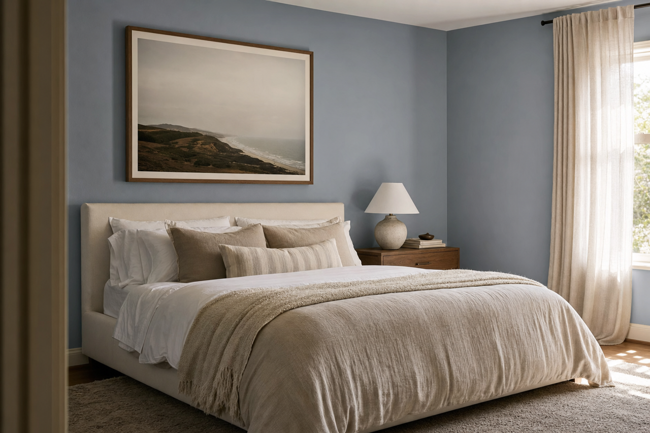 Coastline by Benjamin Moore on interiors