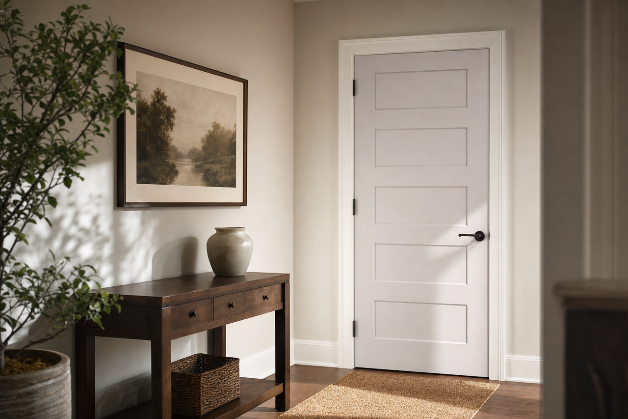 Slip by Benjamin Moore on interior-doors