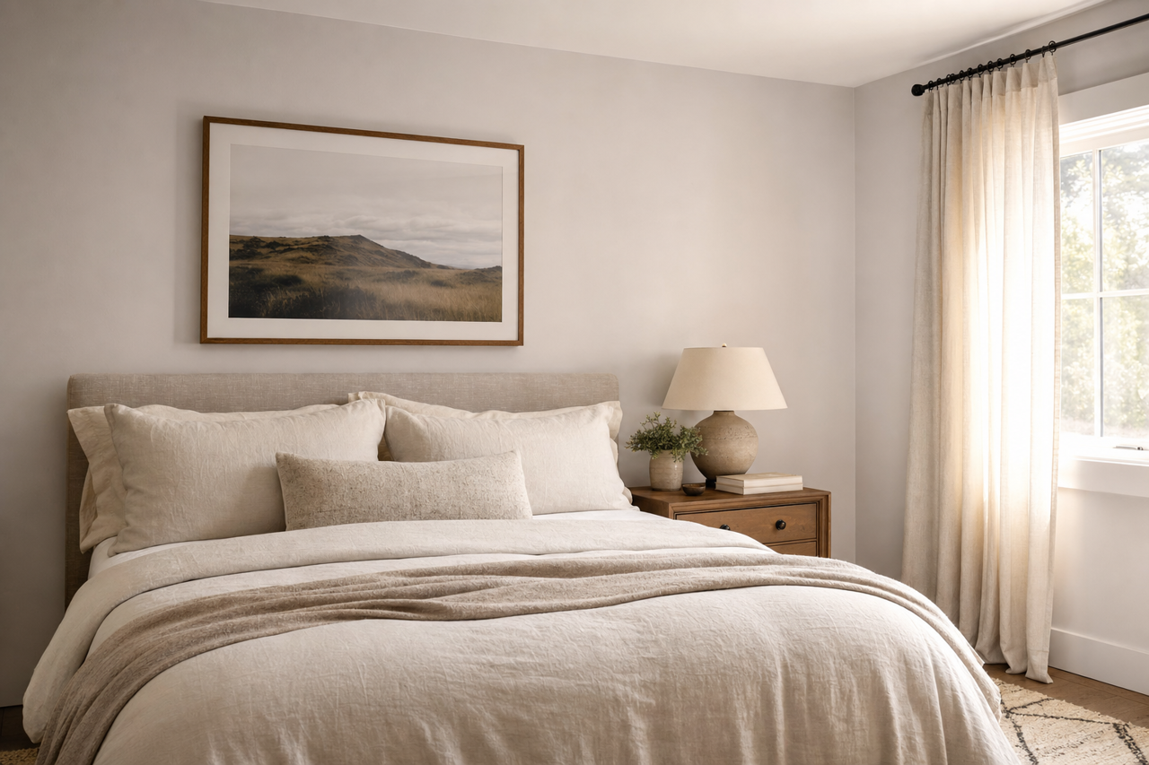 Slip by Benjamin Moore on interiors