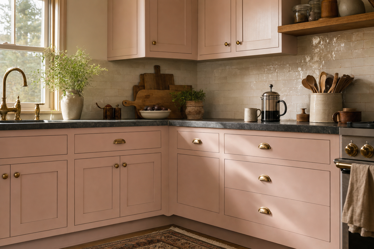 Batik by Benjamin Moore on cabinets