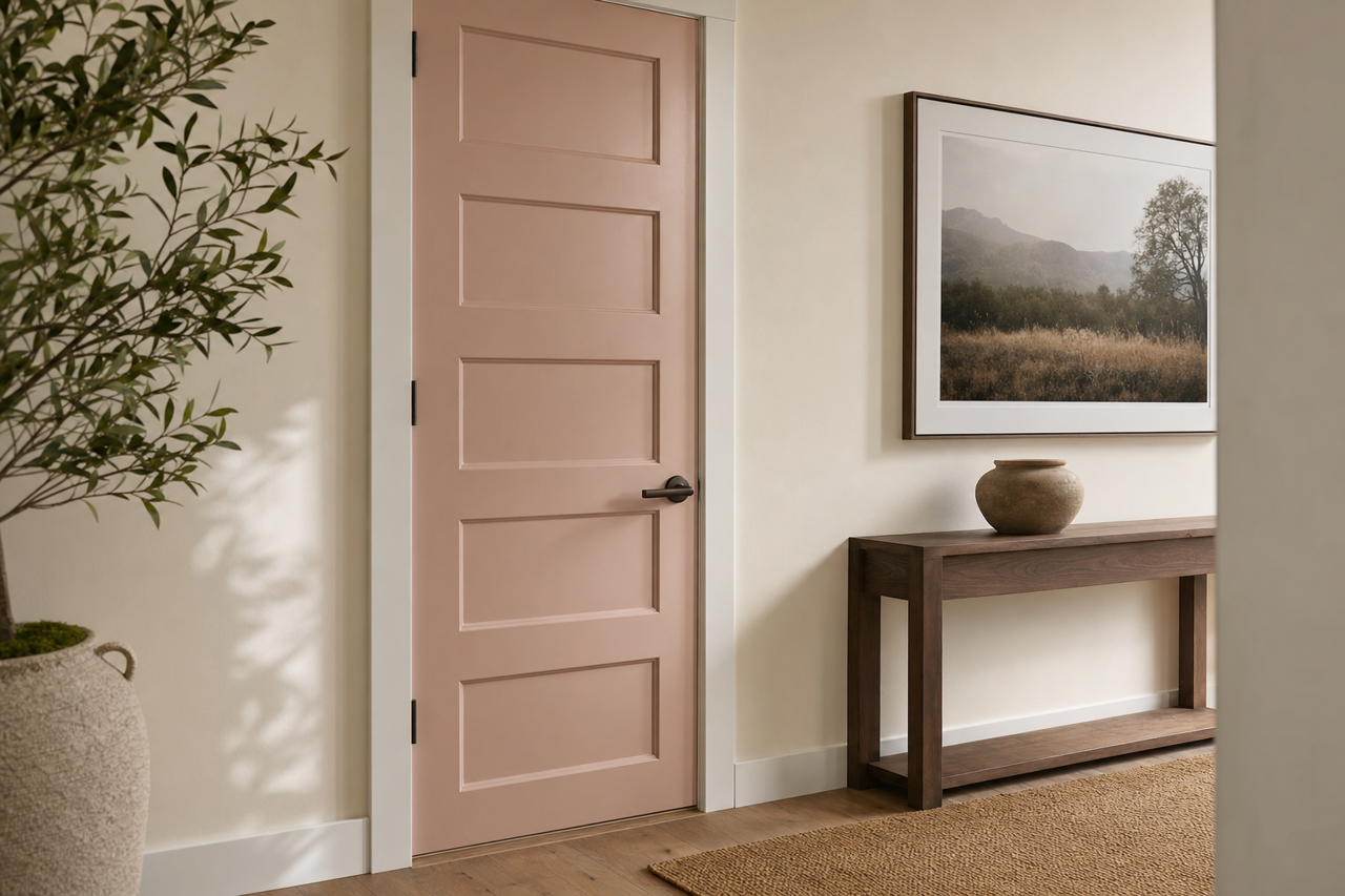 Batik by Benjamin Moore on interior-doors