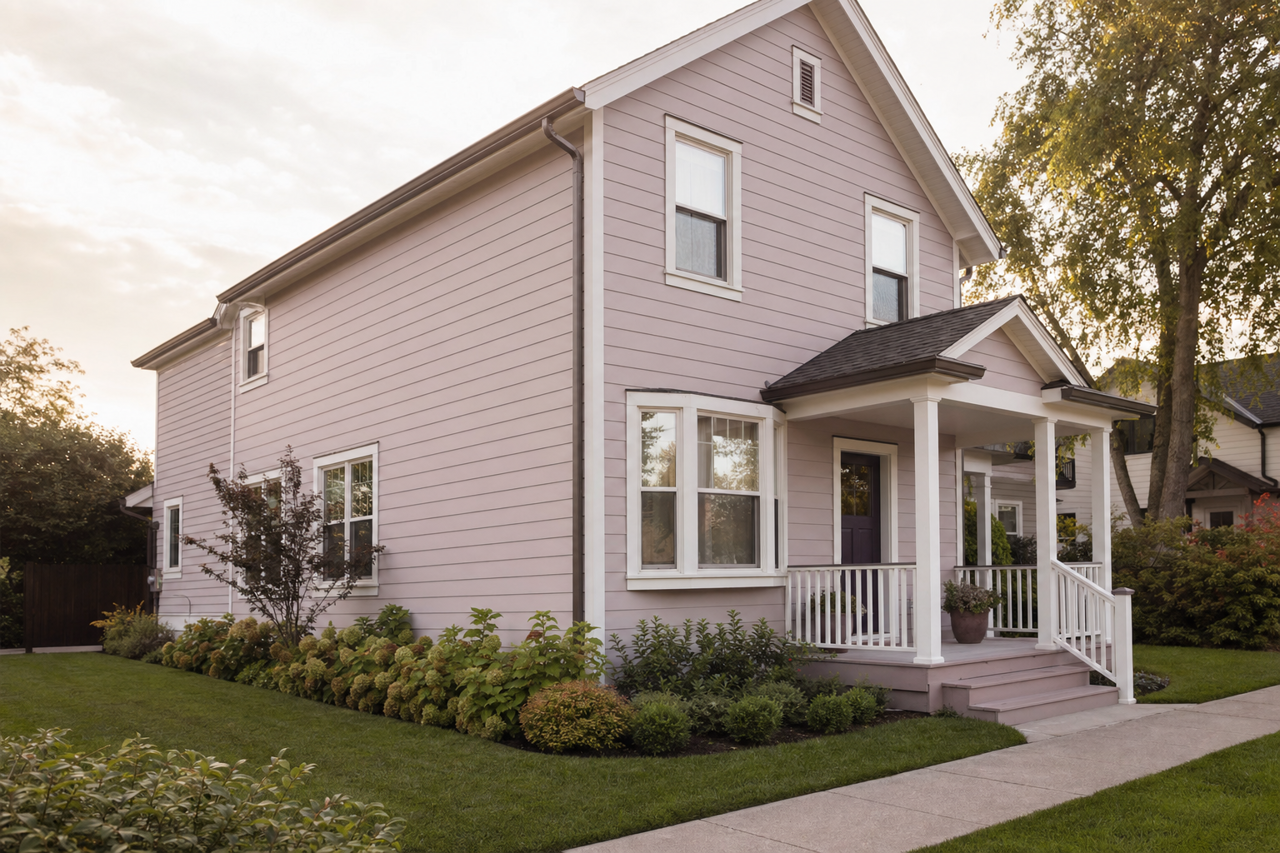 Violetta by Benjamin Moore on exterior