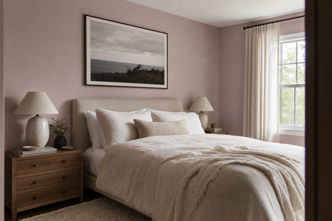 Violetta by Benjamin Moore on interiors