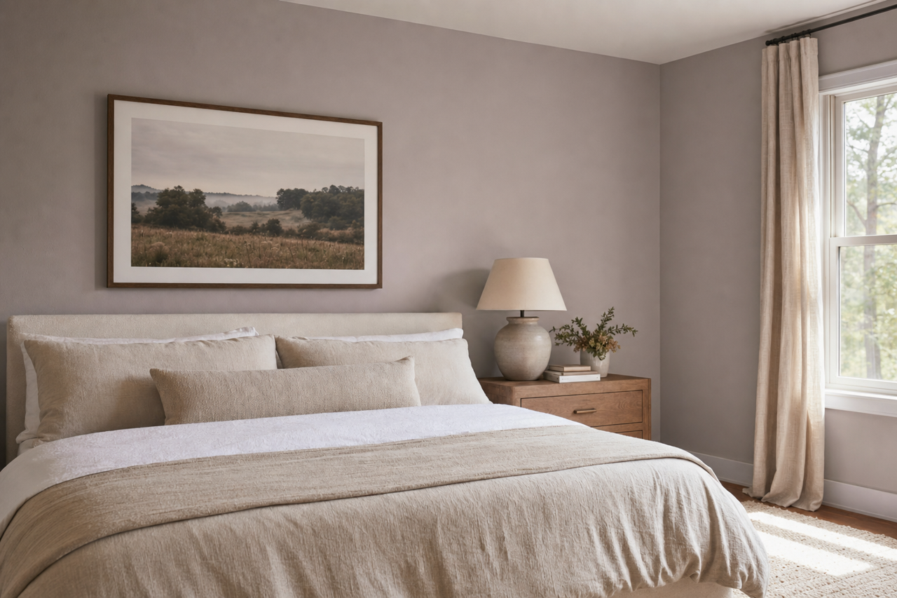 Sanctuary by Benjamin Moore on interiors