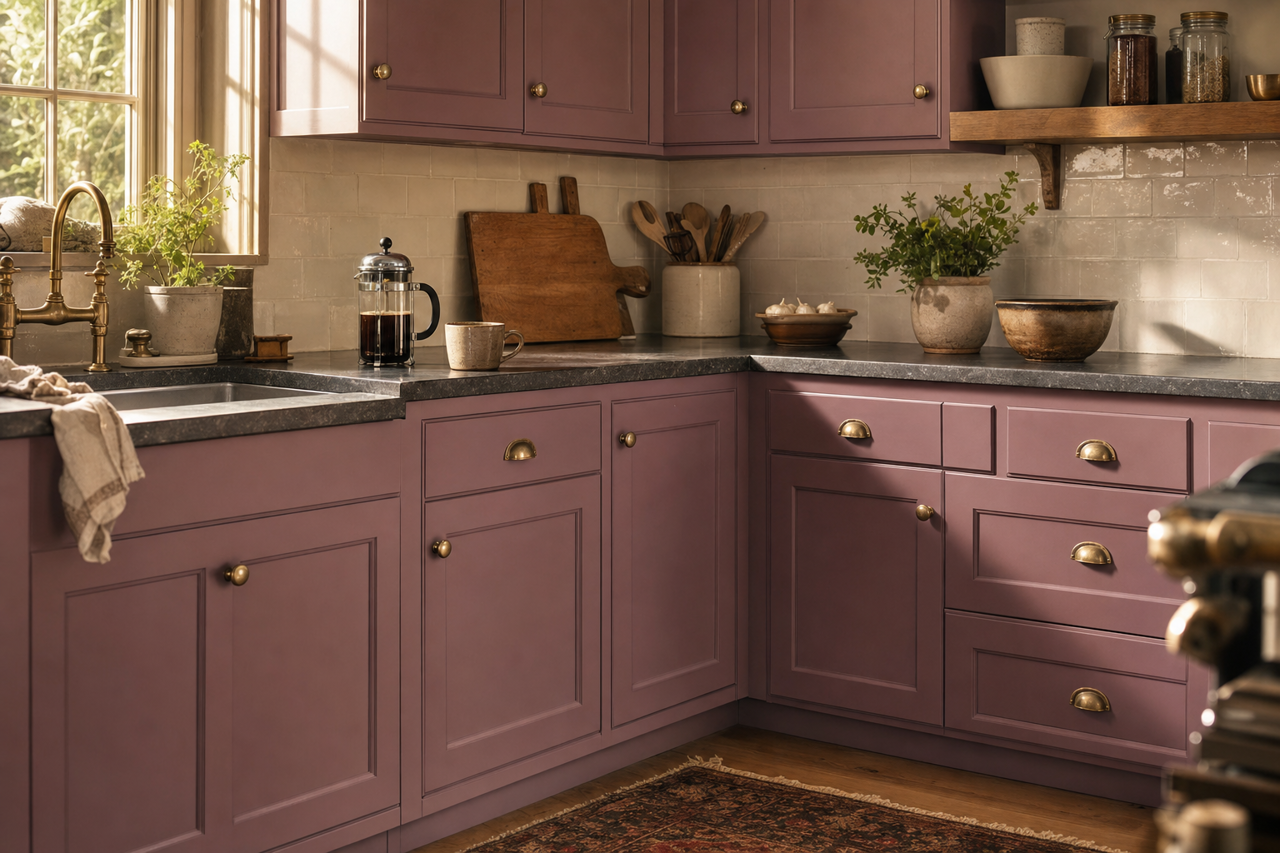 Aplomb by Benjamin Moore on cabinets
