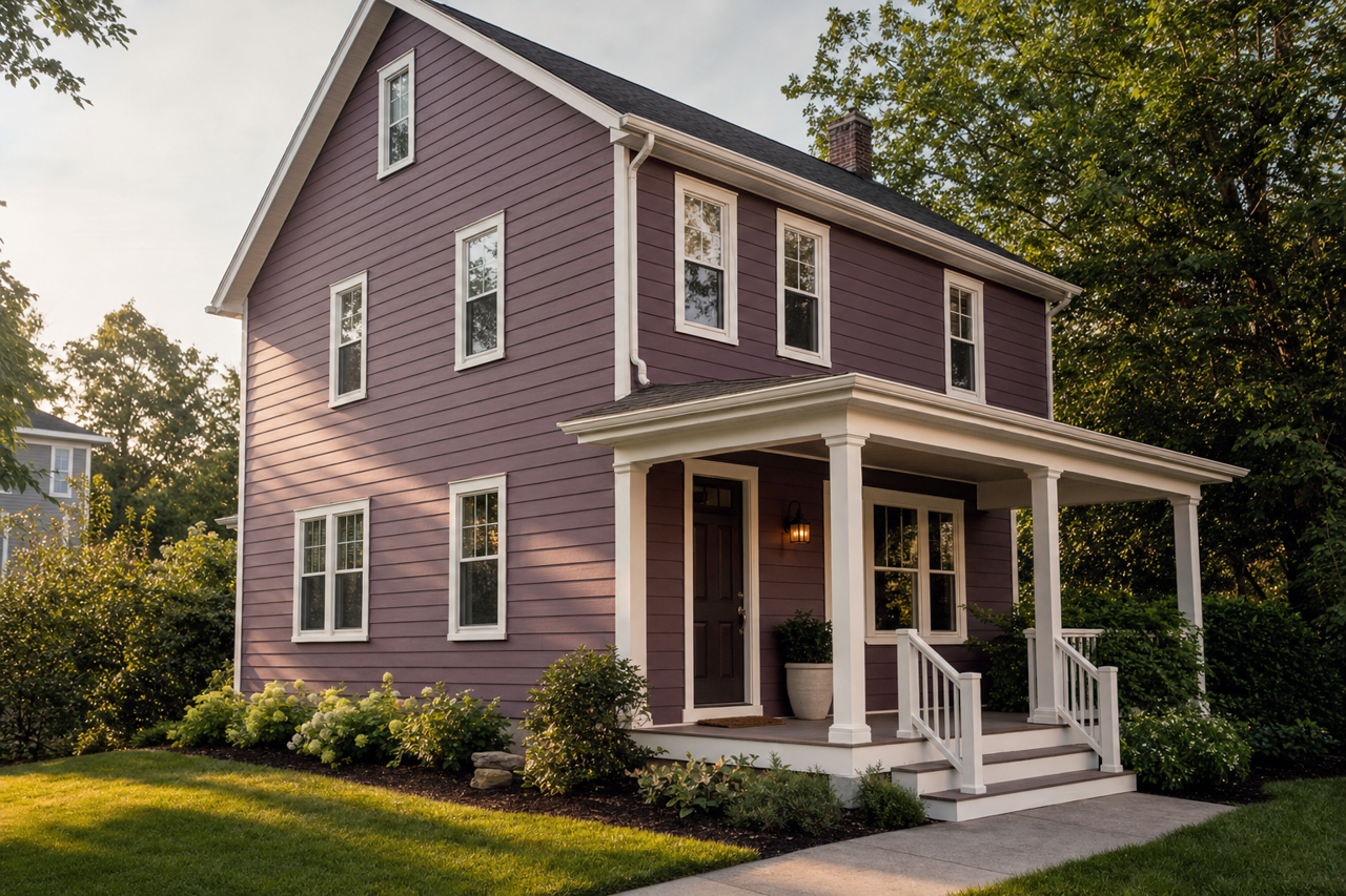 Kalamata by Benjamin Moore on exterior