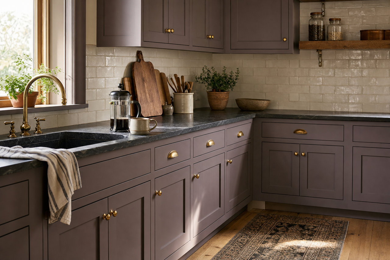 Bonne by Benjamin Moore on cabinets