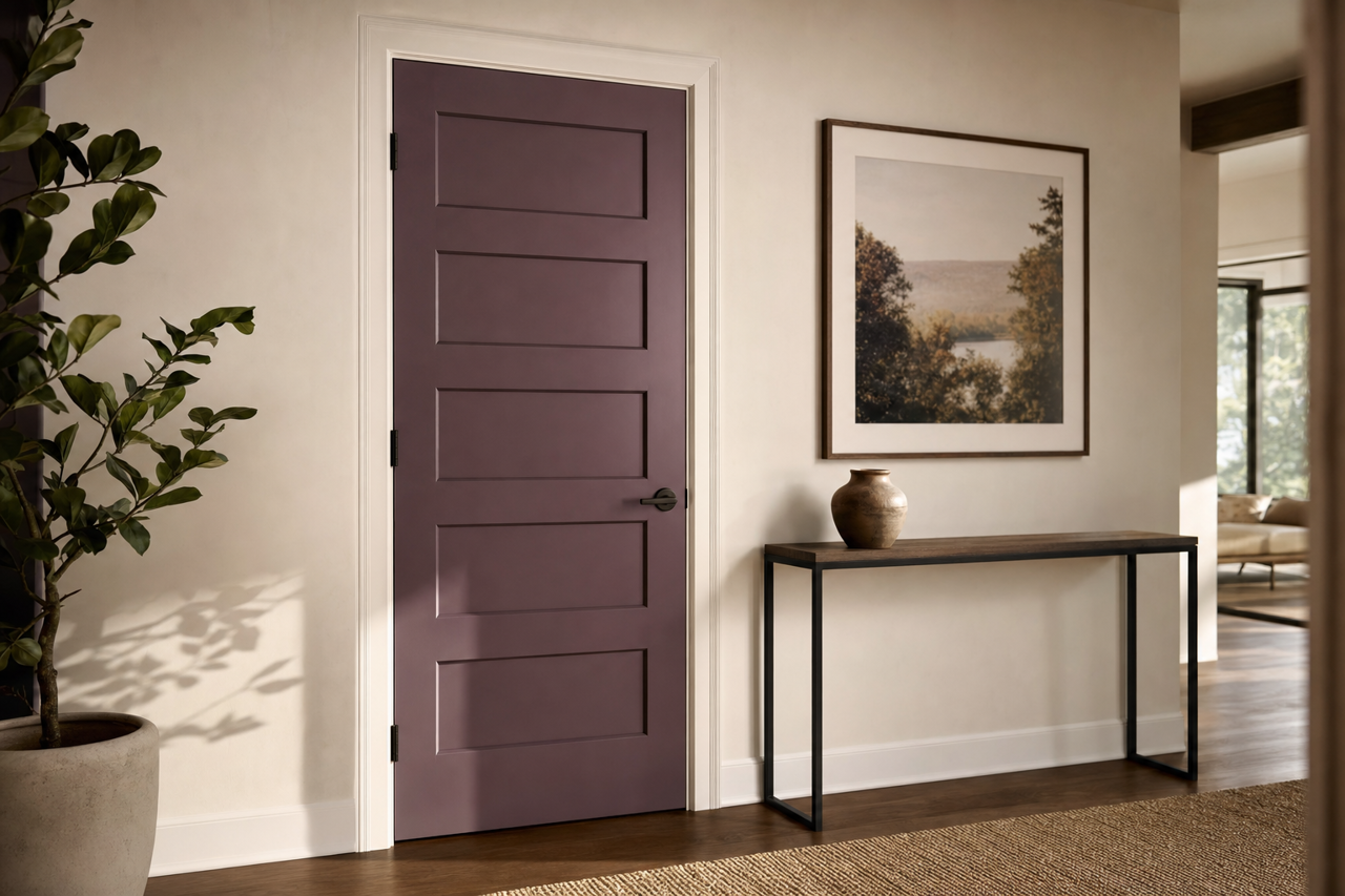 Chambourd by Benjamin Moore on interior-doors