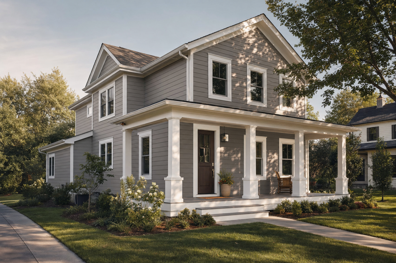 Granite by Benjamin Moore on exterior