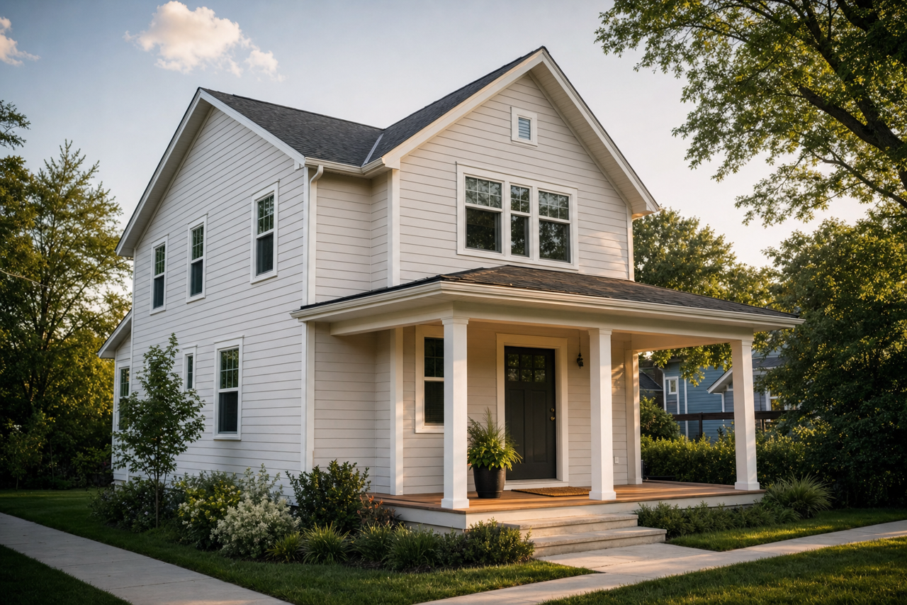 Angelica by Benjamin Moore on exterior
