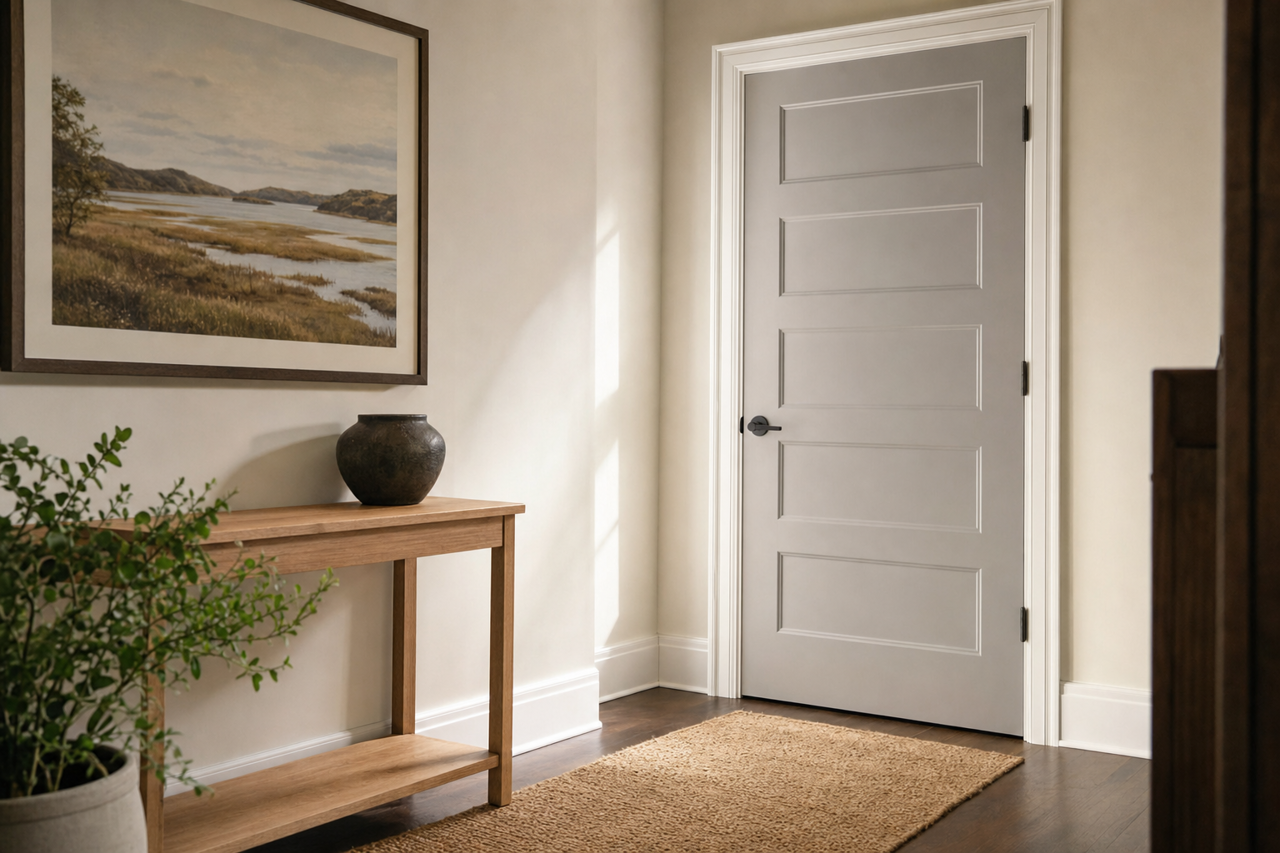 Fusion by Benjamin Moore on interior-doors
