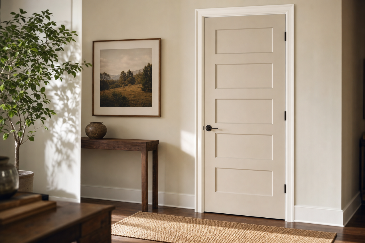 Wish by Benjamin Moore on interior-doors