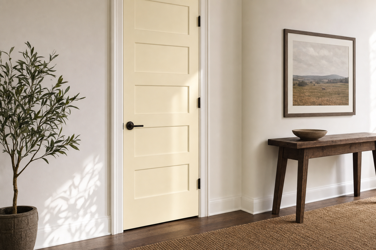 Battenberg by Benjamin Moore on interior-doors
