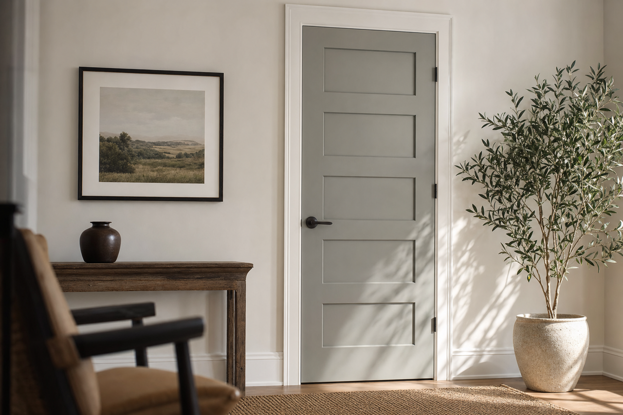 Secret by Benjamin Moore on interior-doors