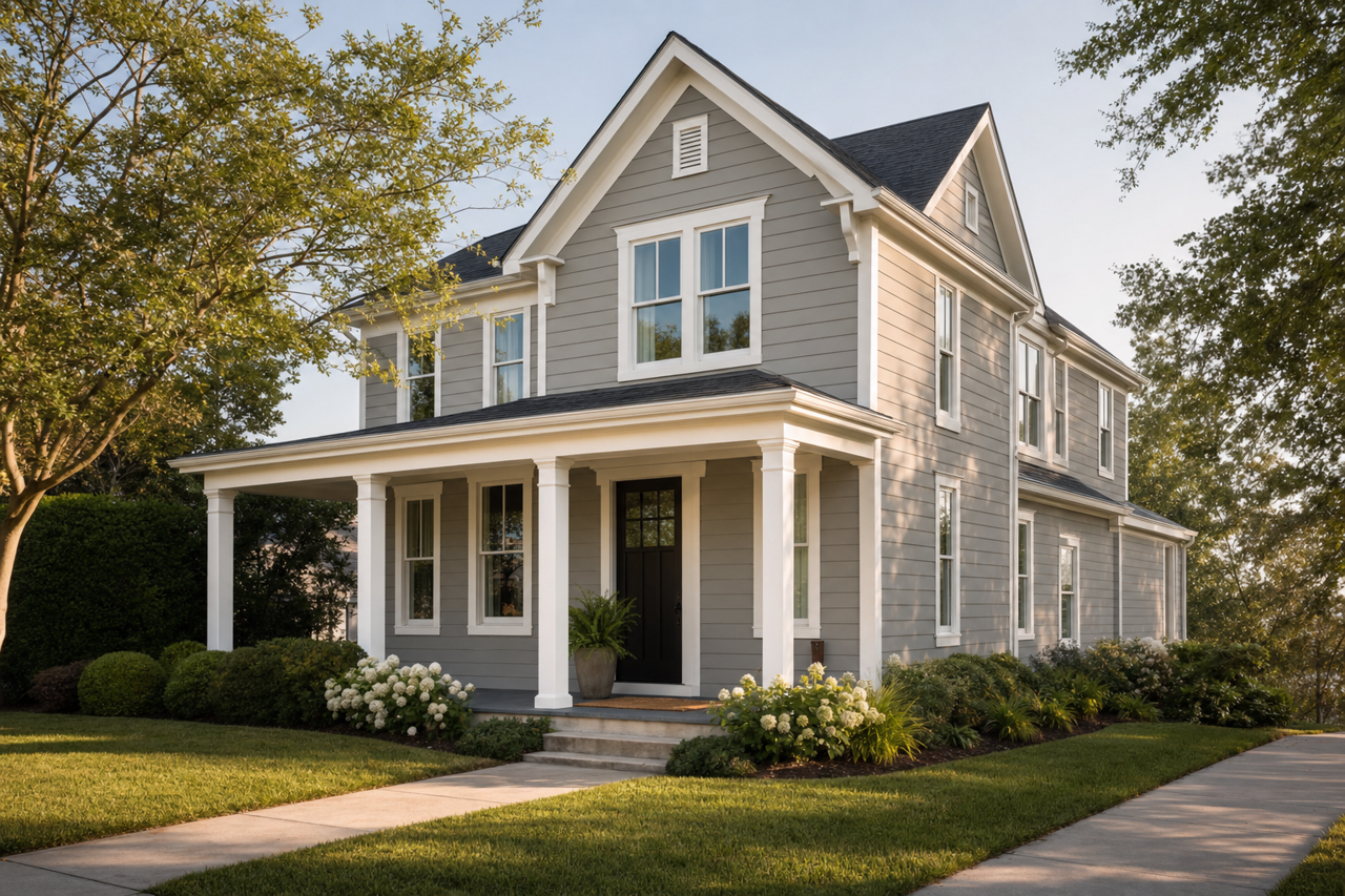 Dolphin by Benjamin Moore on exterior