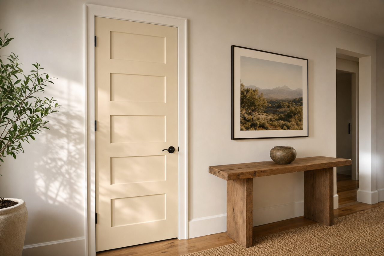 Jute by Benjamin Moore on interior-doors