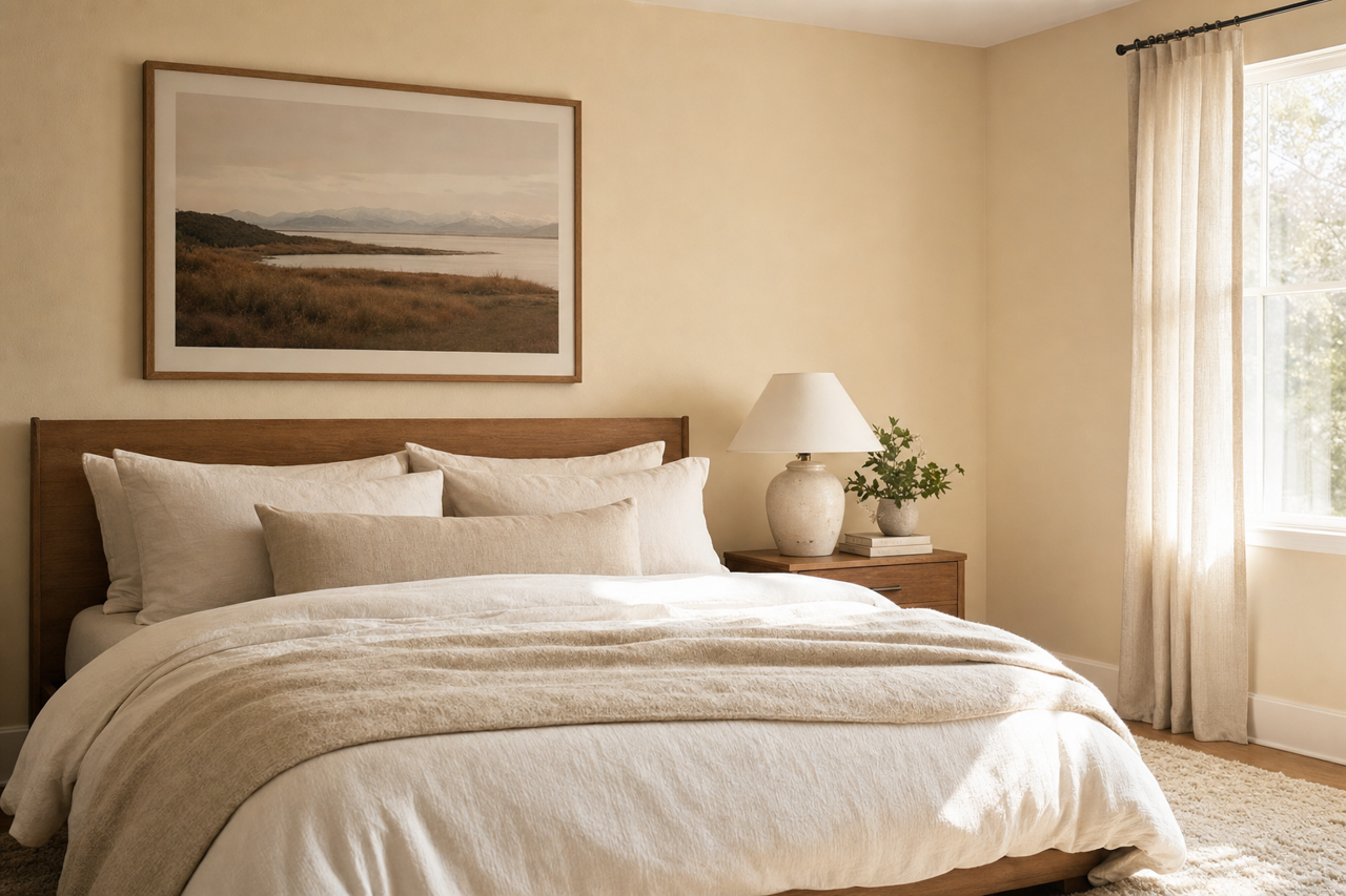 Jute by Benjamin Moore on interiors