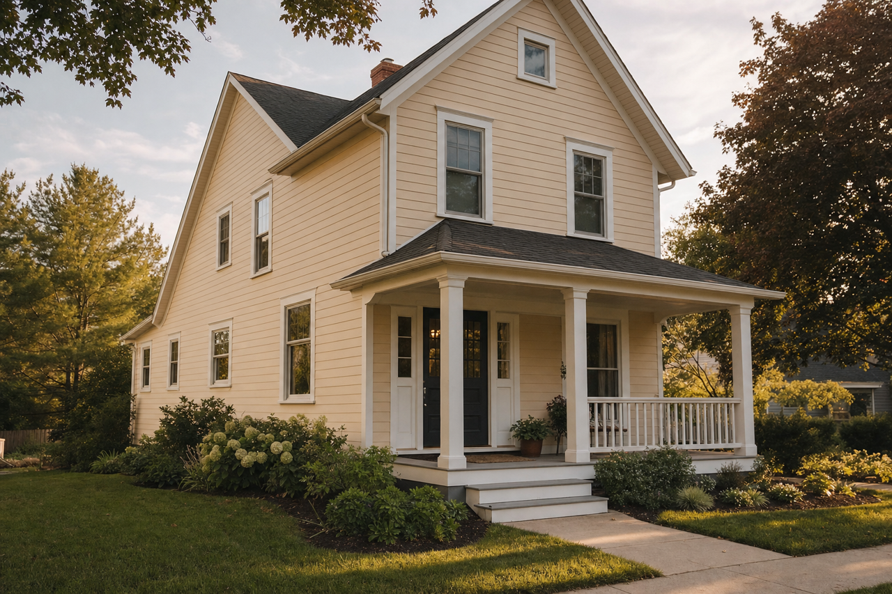 Frappe by Benjamin Moore on exterior