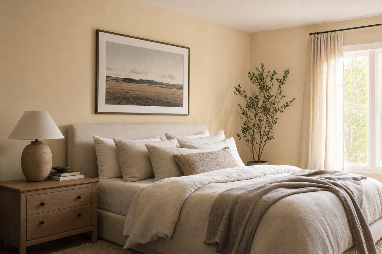 Frappe by Benjamin Moore on interiors
