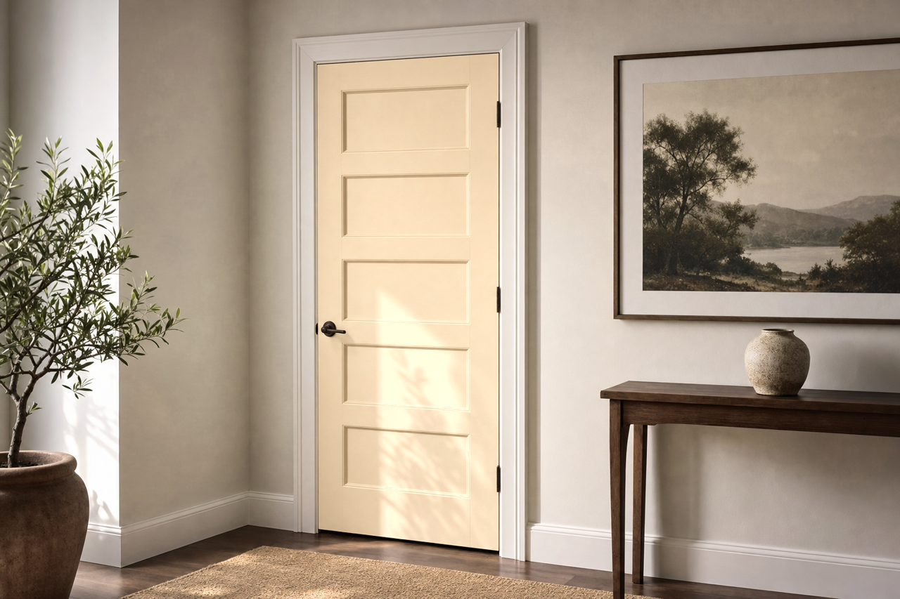 Harmony by Benjamin Moore on interior-doors