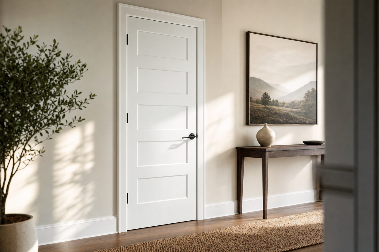 Ultra by Benjamin Moore on interior-doors