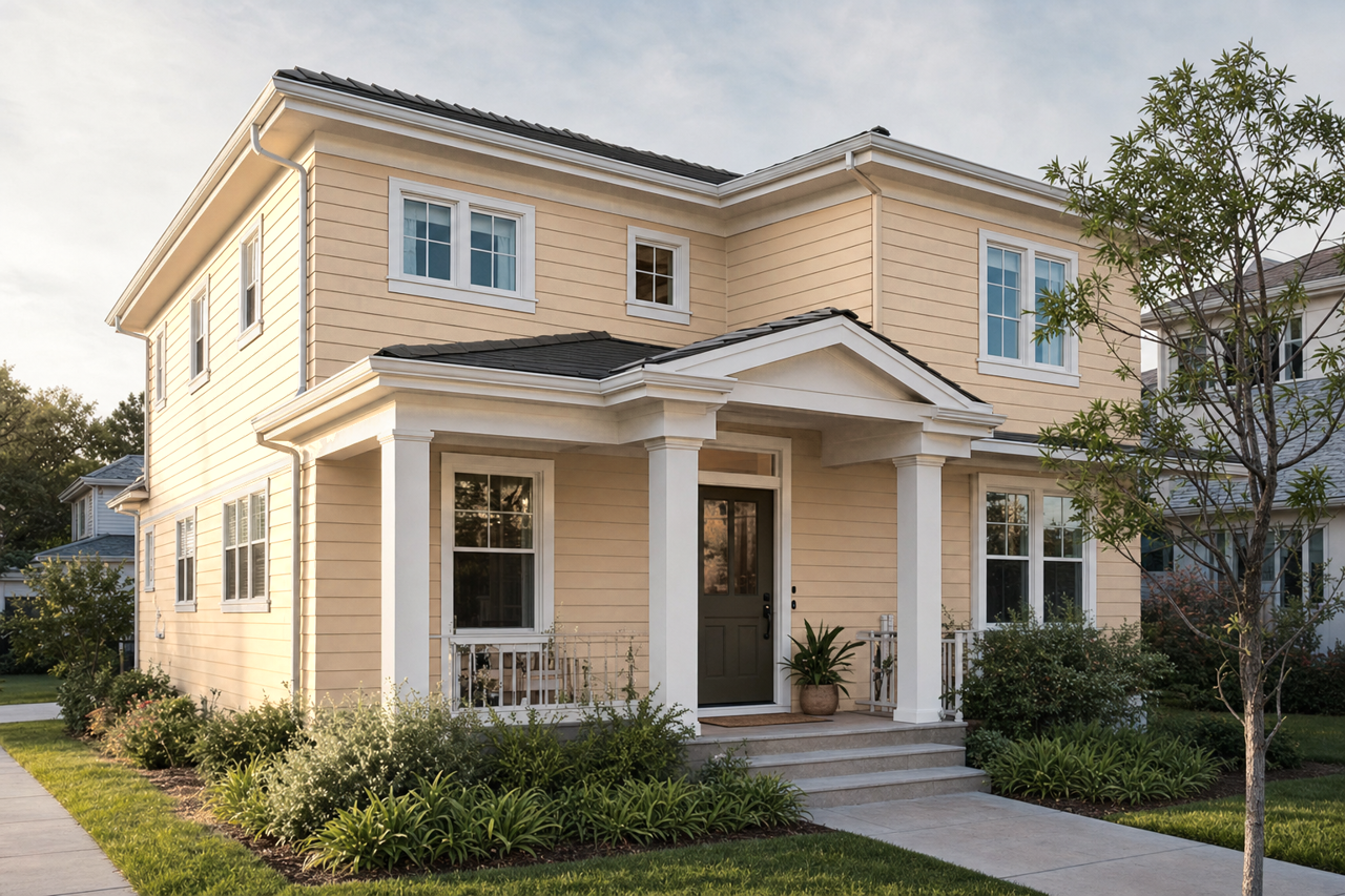 Stone by Benjamin Moore on exterior