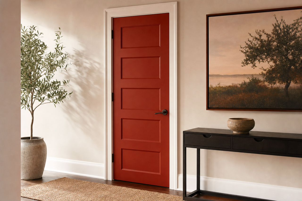 Louisiana by Benjamin Moore on interior-doors