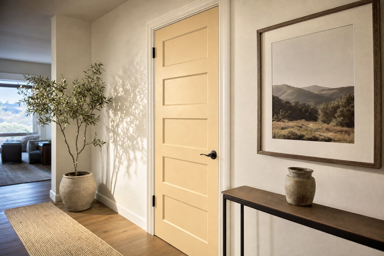 Sandy by Benjamin Moore on interior-doors