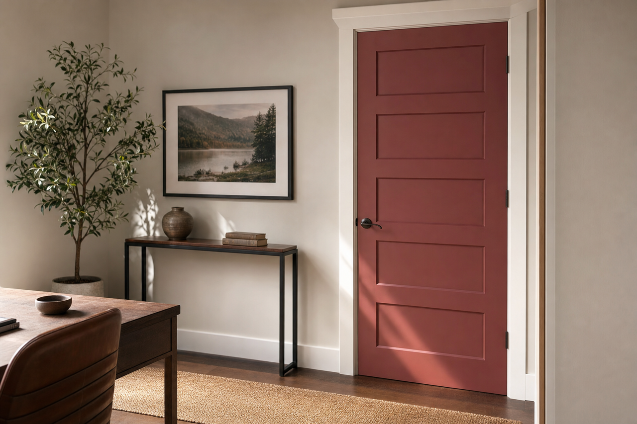 Laurentian by Benjamin Moore on interior-doors