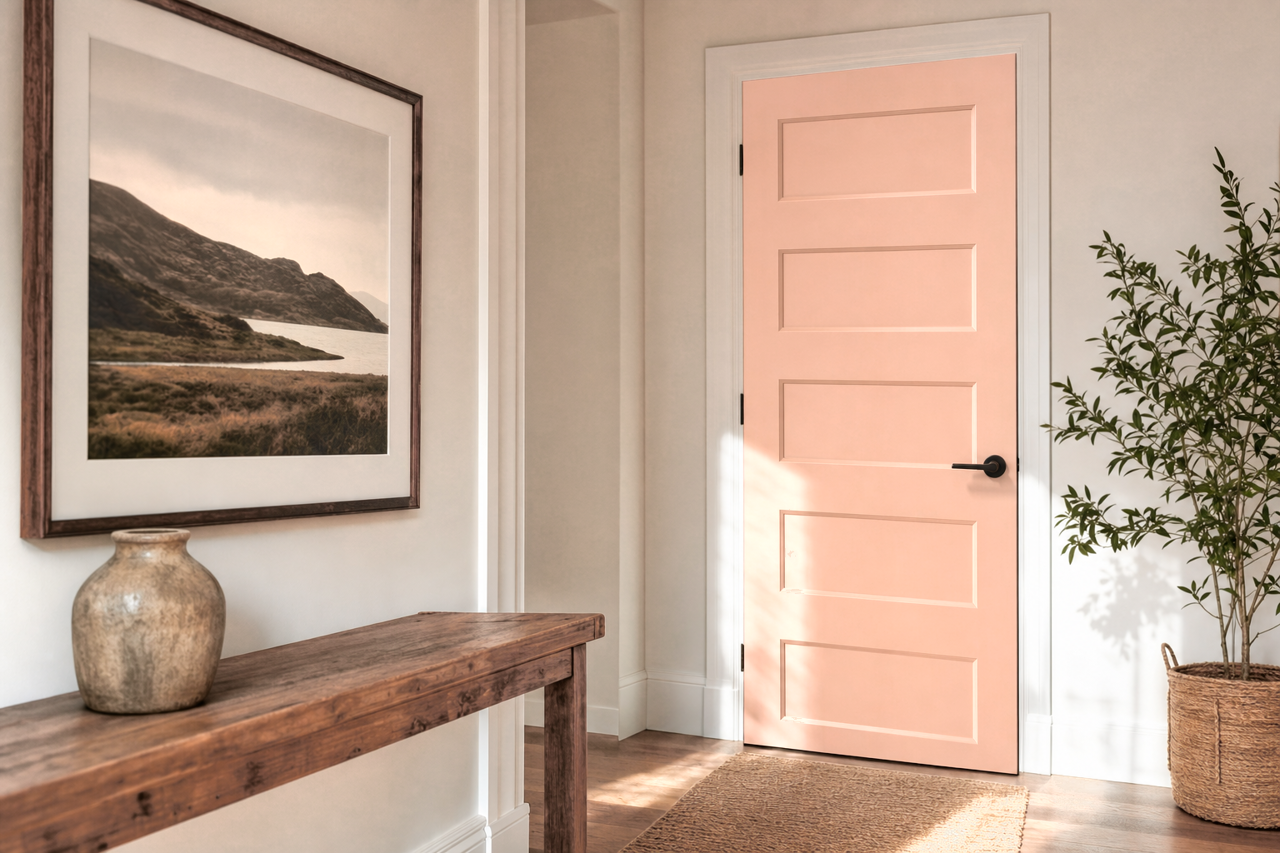 Tofino by Benjamin Moore on interior-doors