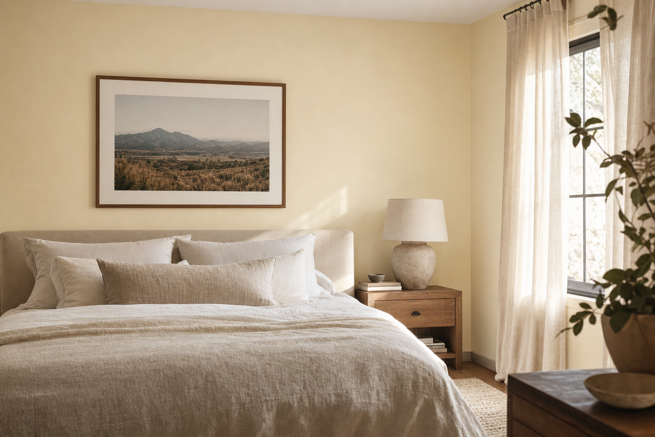 White by Benjamin Moore on interiors