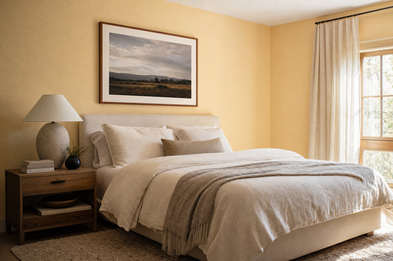 Honey by Benjamin Moore on interiors