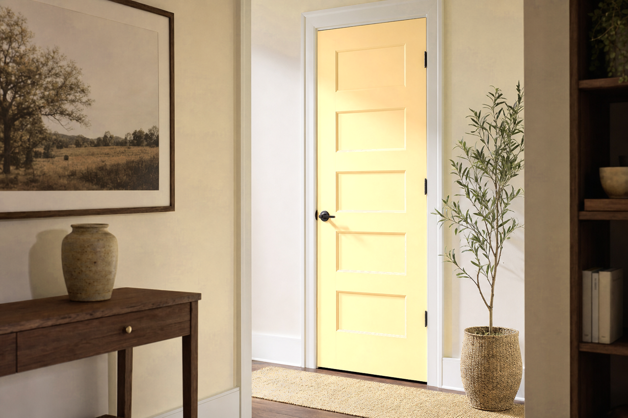 Barley by Benjamin Moore on interior-doors
