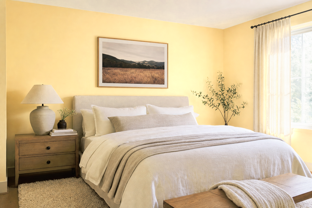 Barley by Benjamin Moore on interiors