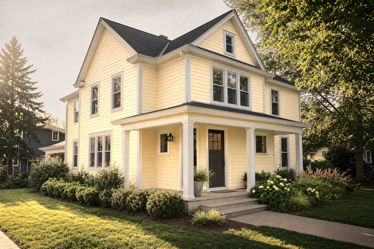 Vellum by Benjamin Moore on exterior