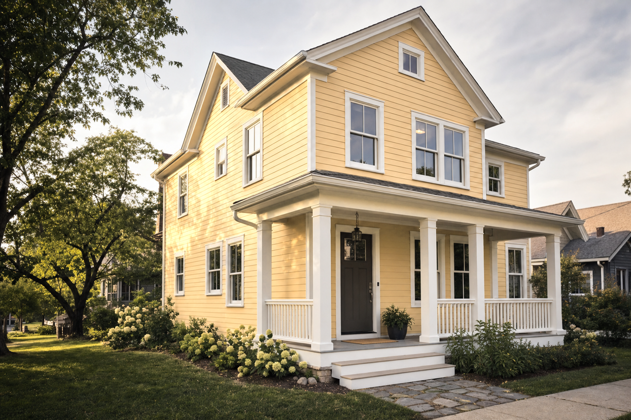 Dijon by Benjamin Moore on exterior