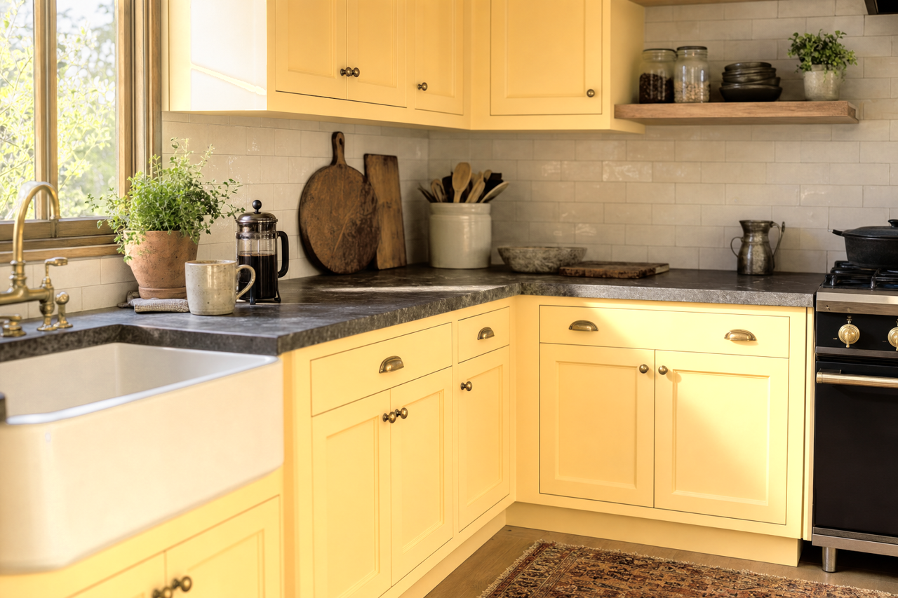 Danse by Benjamin Moore on cabinets