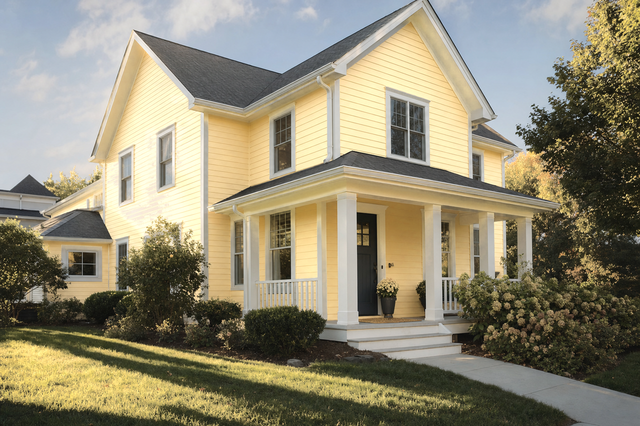 Golden by Benjamin Moore on exterior