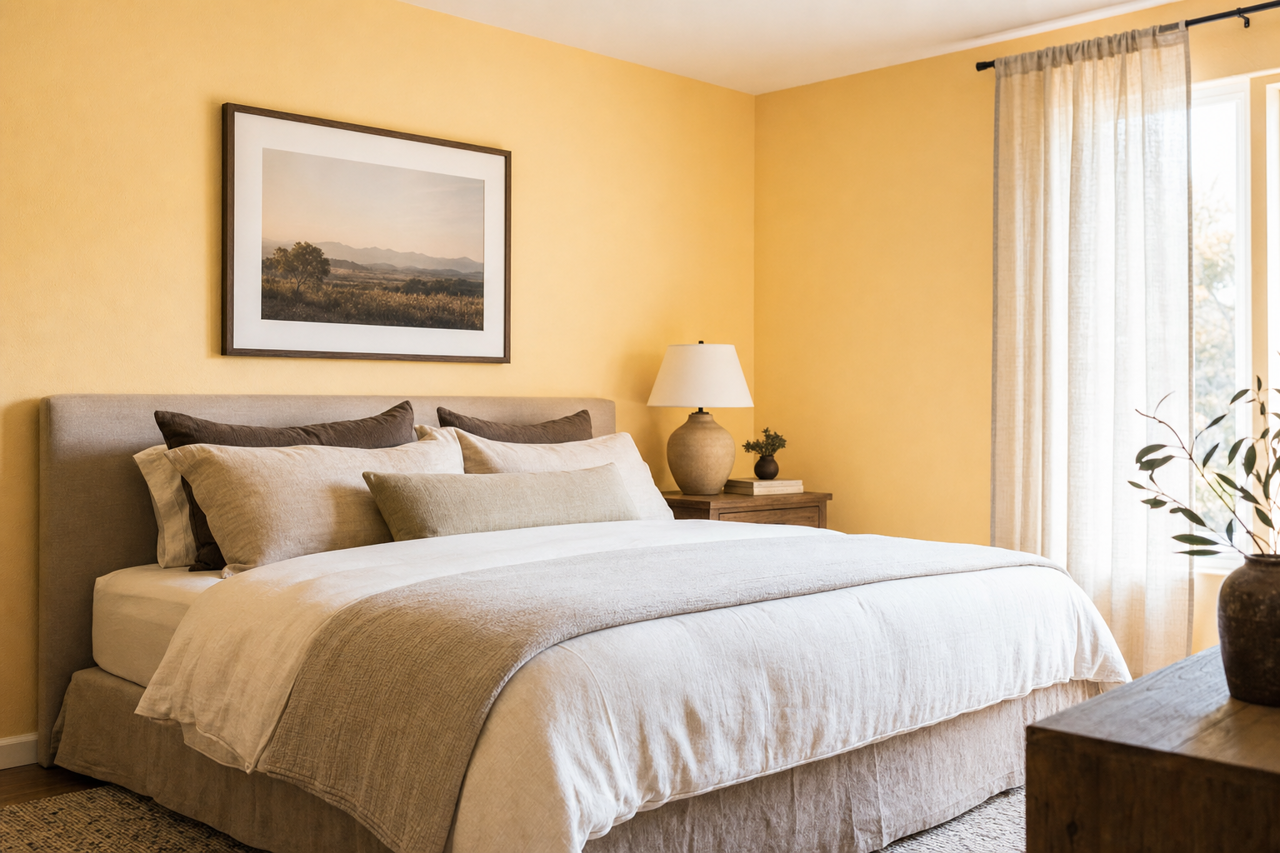 Butter by Benjamin Moore on interiors
