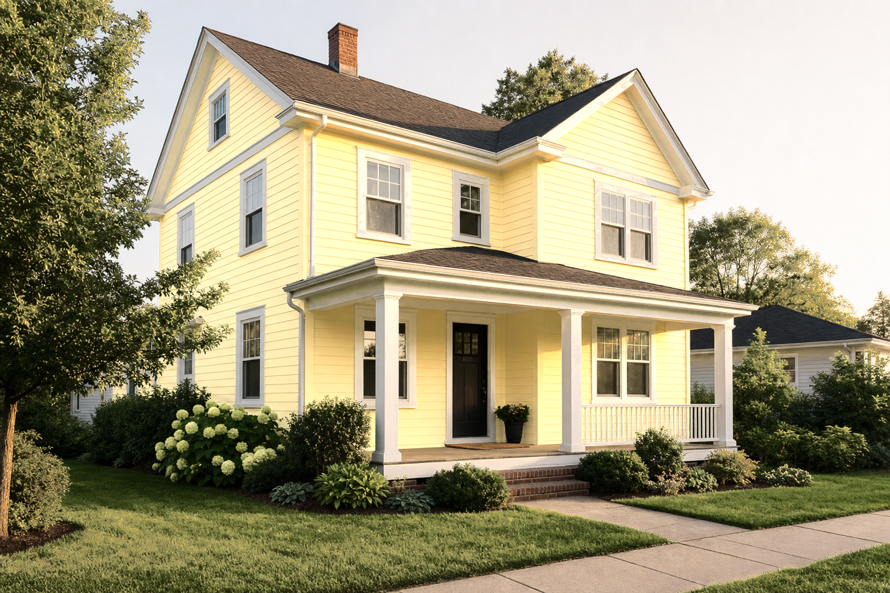 Corn by Benjamin Moore on exterior