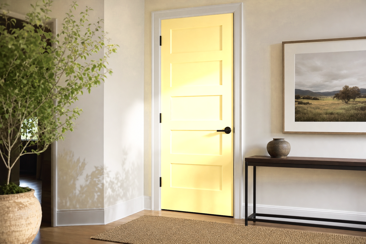 Corn by Benjamin Moore on interior-doors