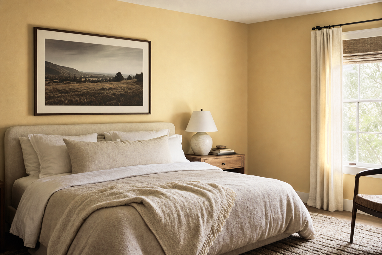 Late by Benjamin Moore on interiors