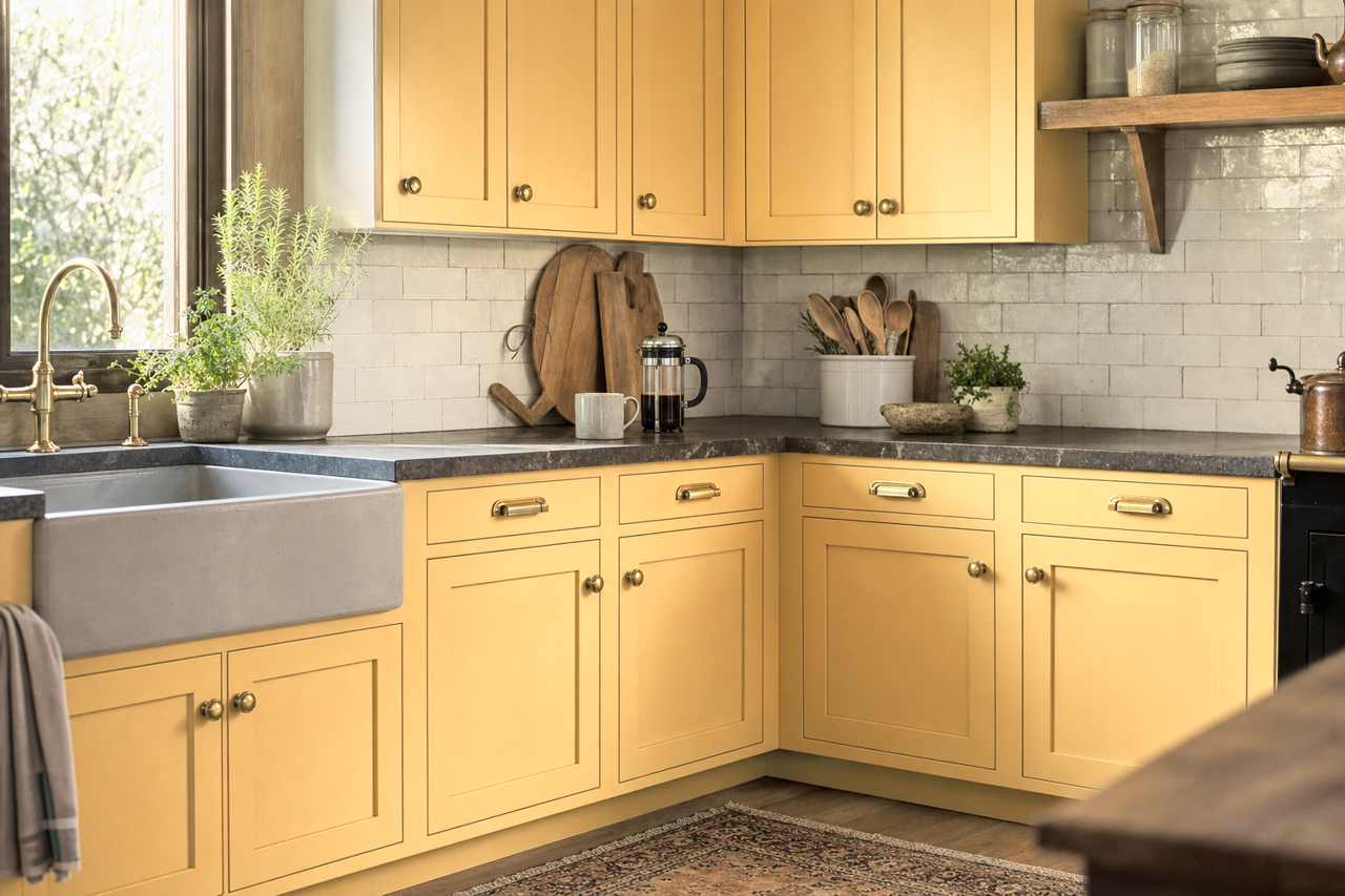 Maple by Benjamin Moore on cabinets