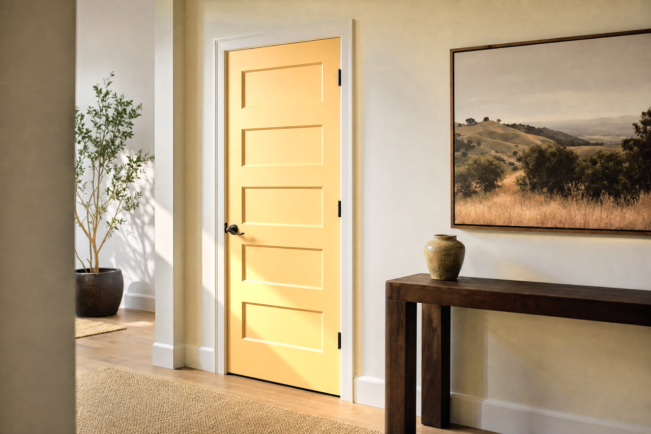Maple by Benjamin Moore on interior-doors