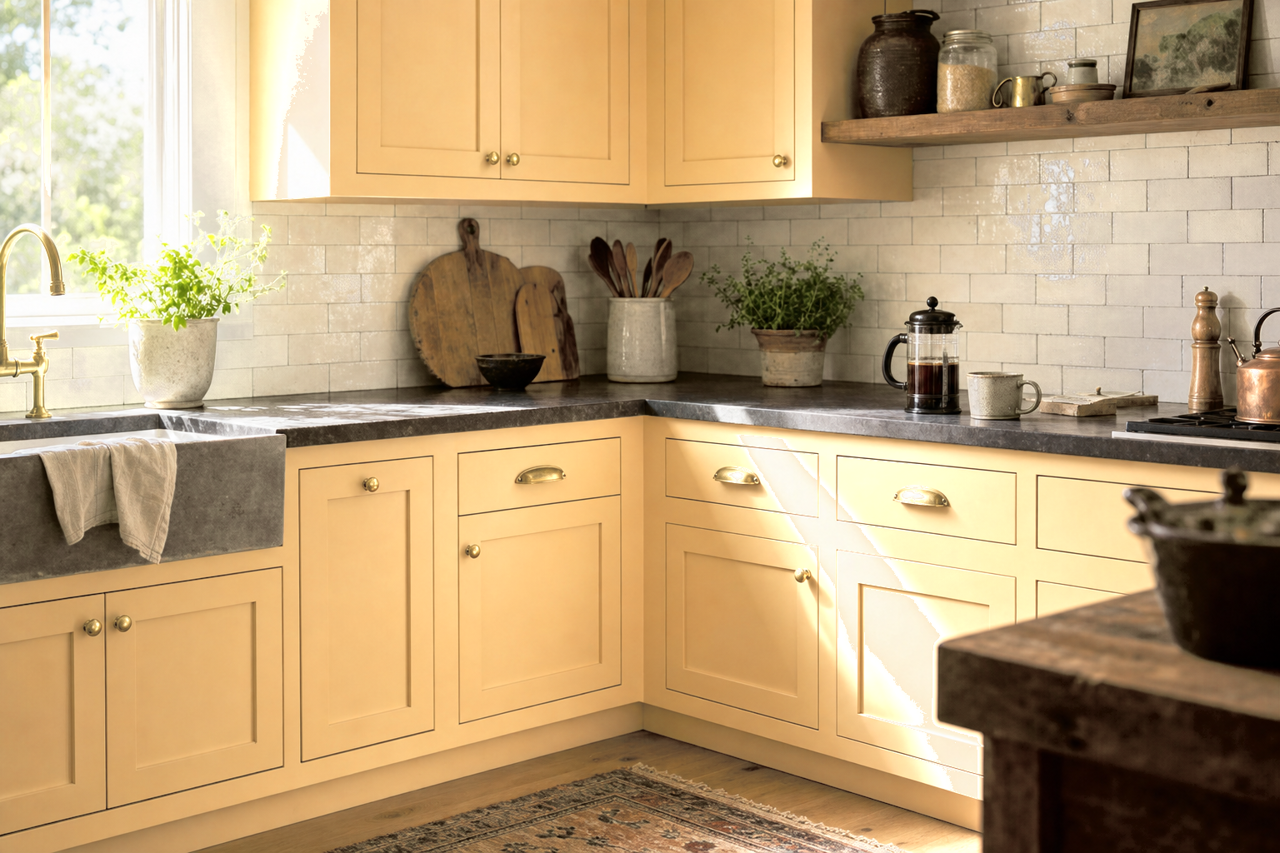 French by Benjamin Moore on cabinets