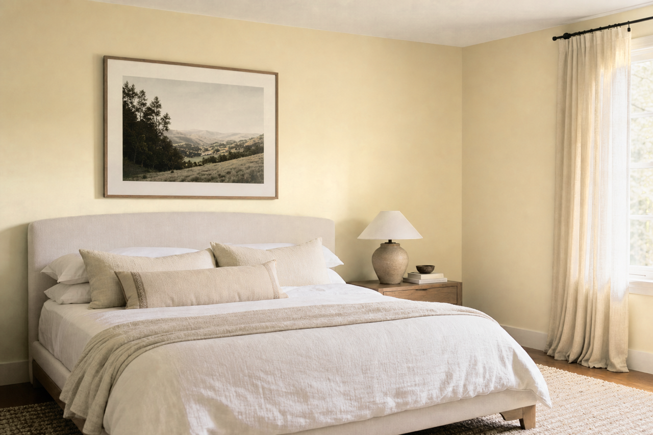 Vichyssoise by Benjamin Moore on interiors