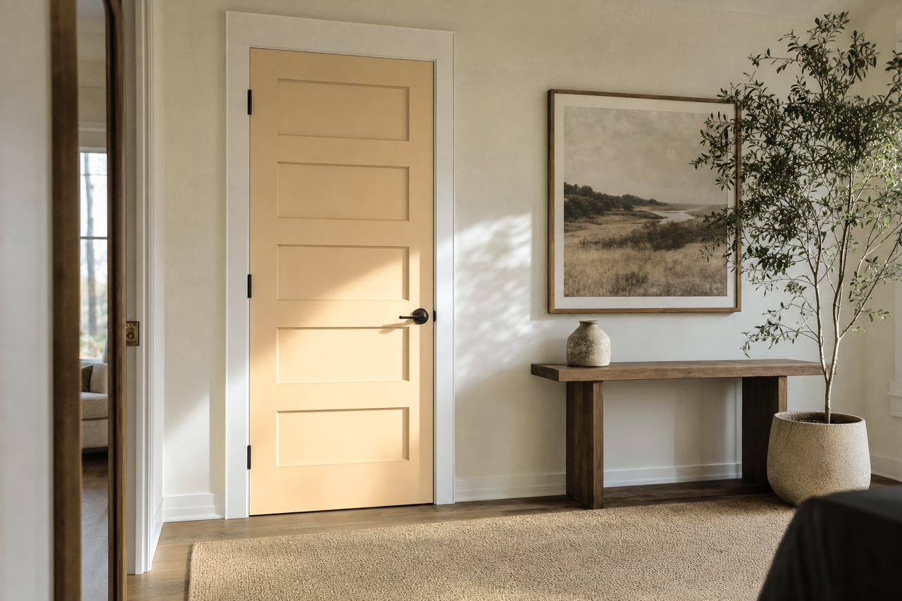 Baffin by Benjamin Moore on interior-doors