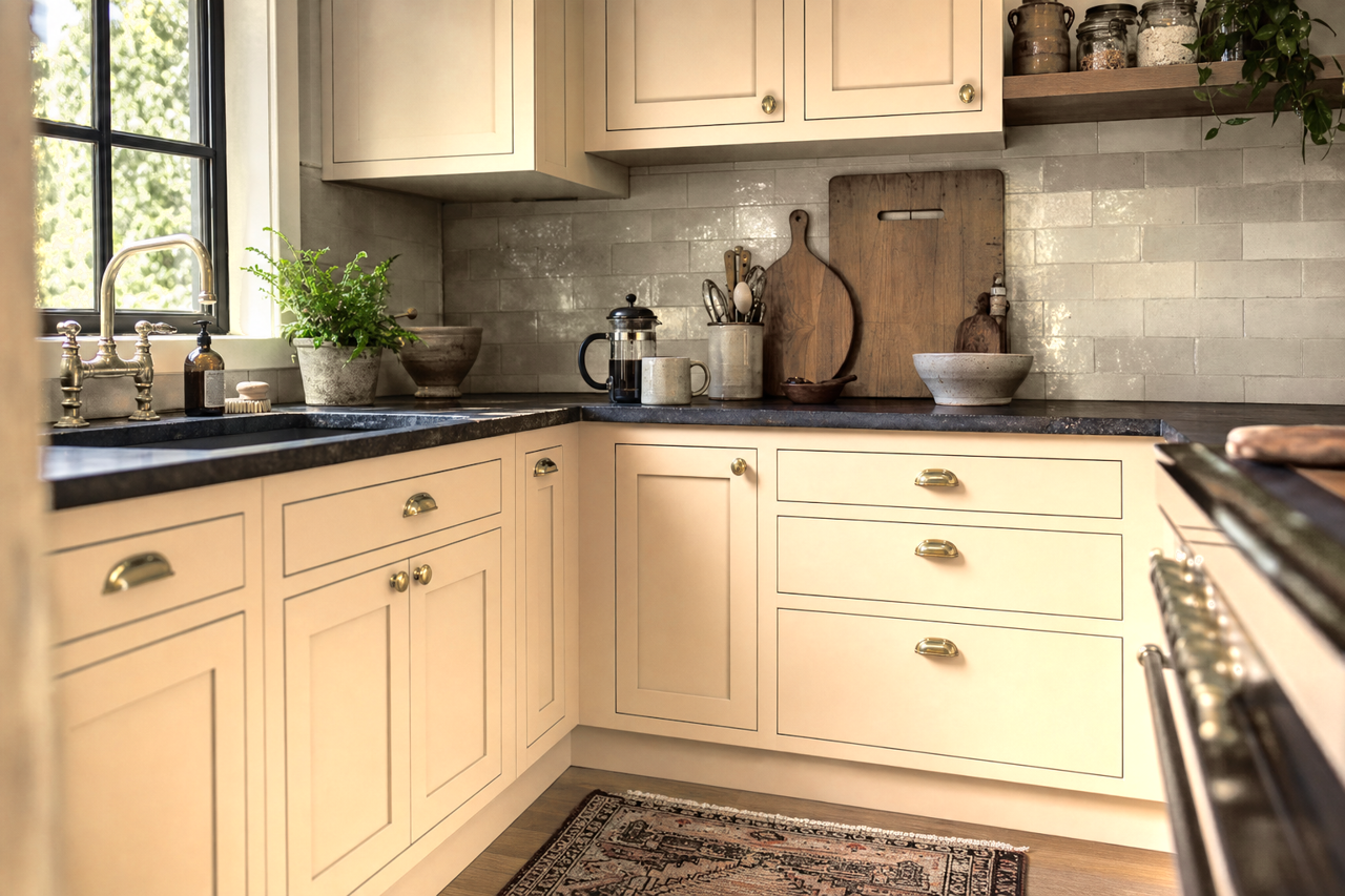 Kitsilano by Benjamin Moore on cabinets