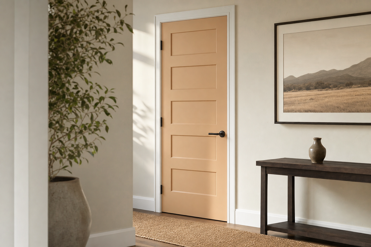 Rawhide by Benjamin Moore on interior-doors